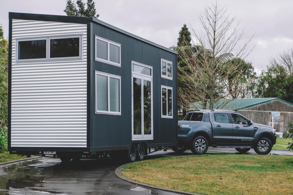 This is the shell of the millennial tiny house by Build Tiny. 