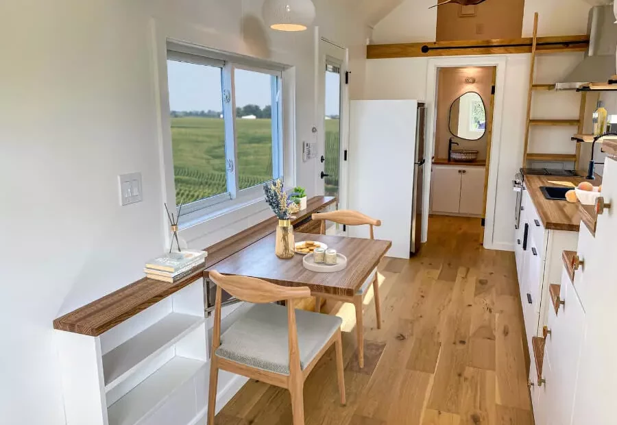 Carriagehaus tiny house dining table