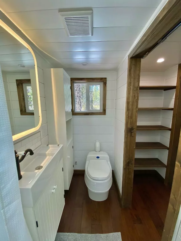 Sonoma tiny house bathroom